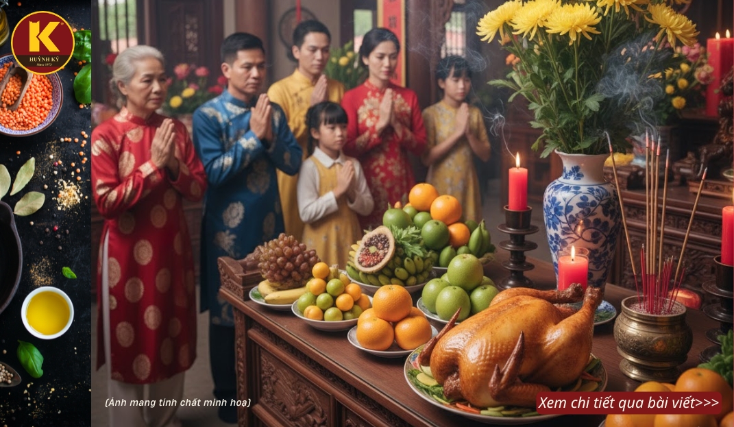 gà quay cúng lễ đầu năm