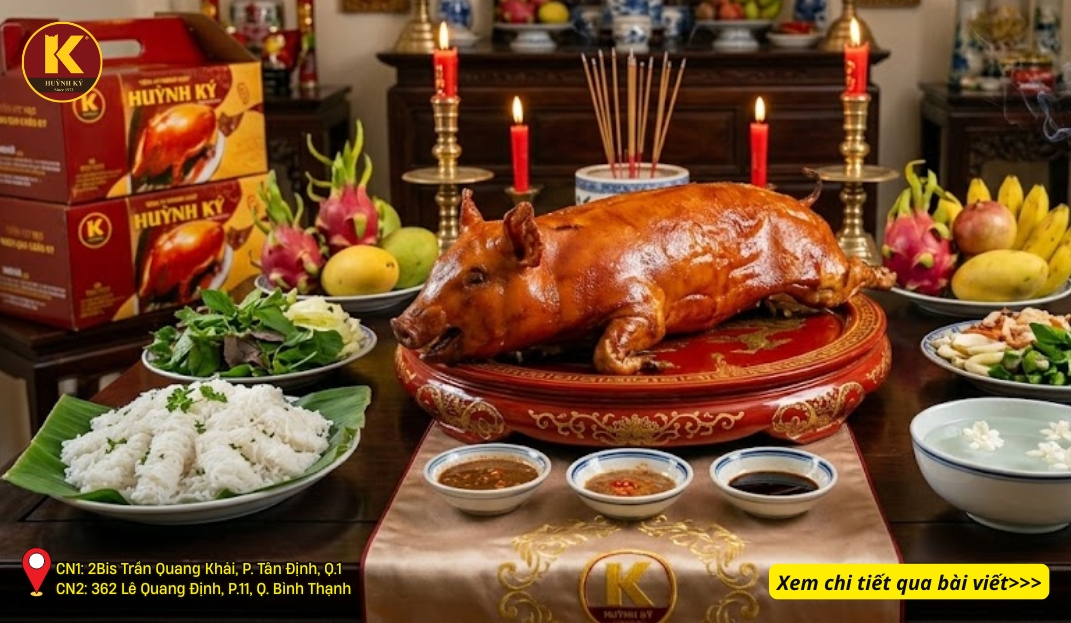Heo sữa quay cho mâm cúng đẹp