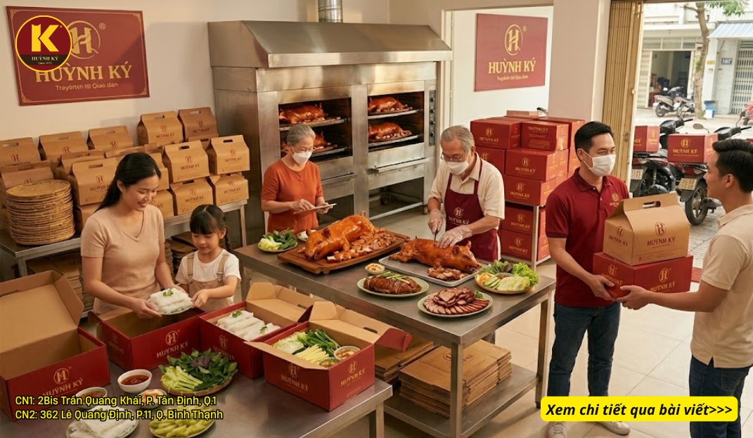 Đặt món quay cho họp mặt cuối tuần