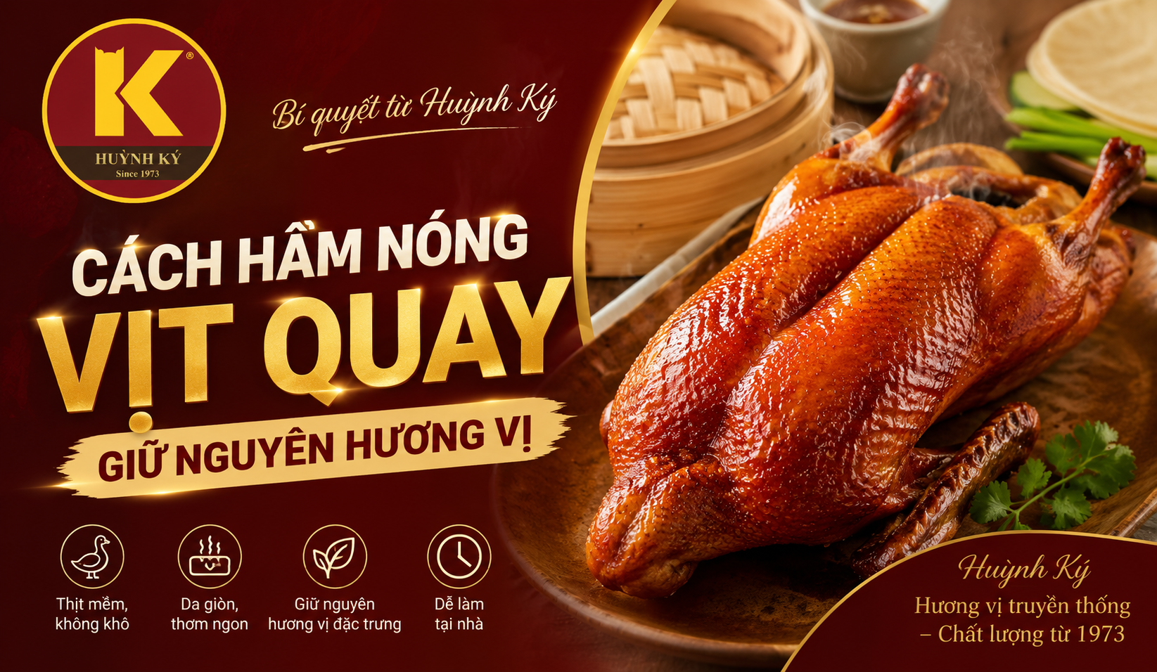 Cách hâm nóng vịt quay giữ nguyên hương vị
