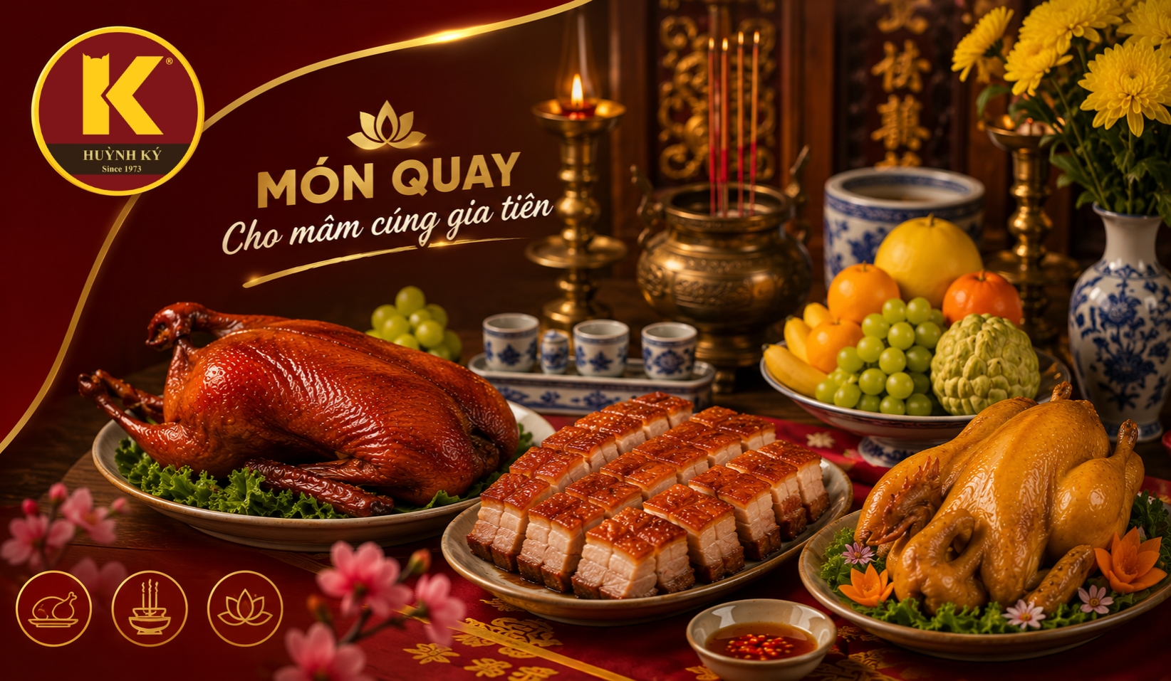 Món quay cho mâm cúng gia tiên